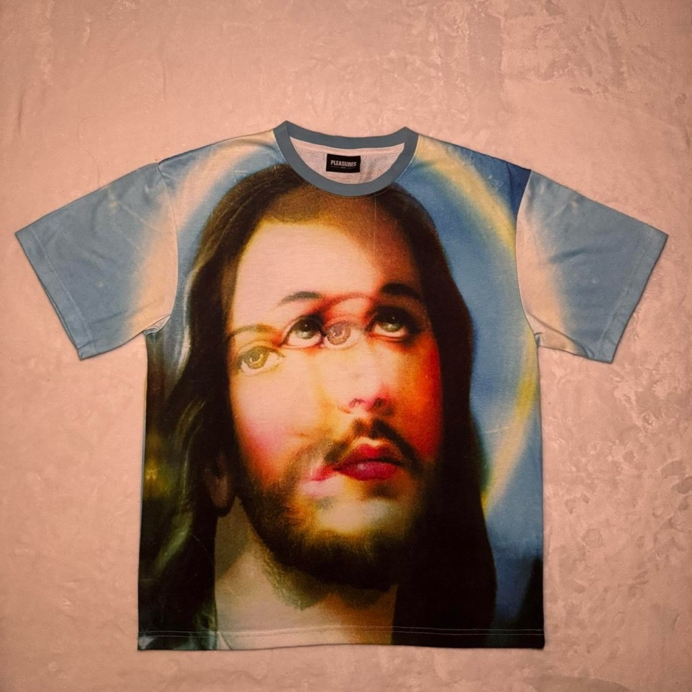 NWOT Pleasures Jesus Graphic Tee - Picture 3 of 9